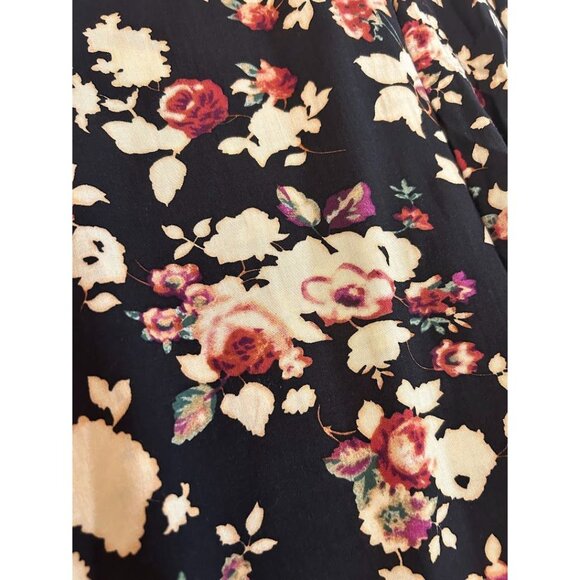 Umgee Women's‎ Floral Bell Sleeve Dress L  Black & Beige - Picture 7 of 8